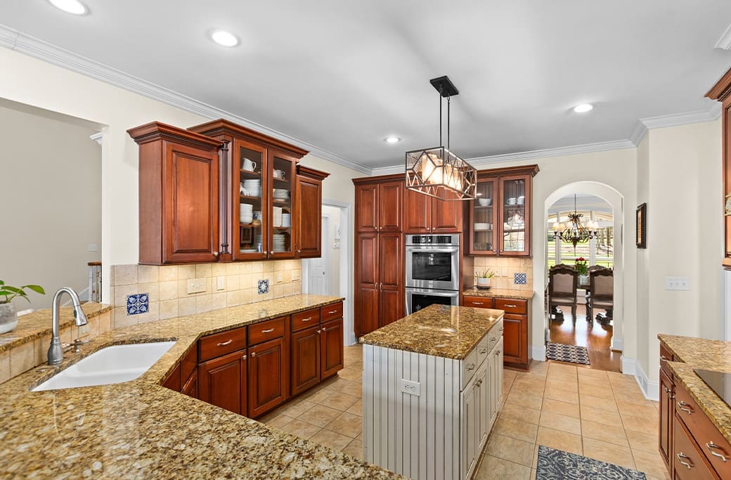Professionally cleaned kitchen before listing a Winston-Salem home