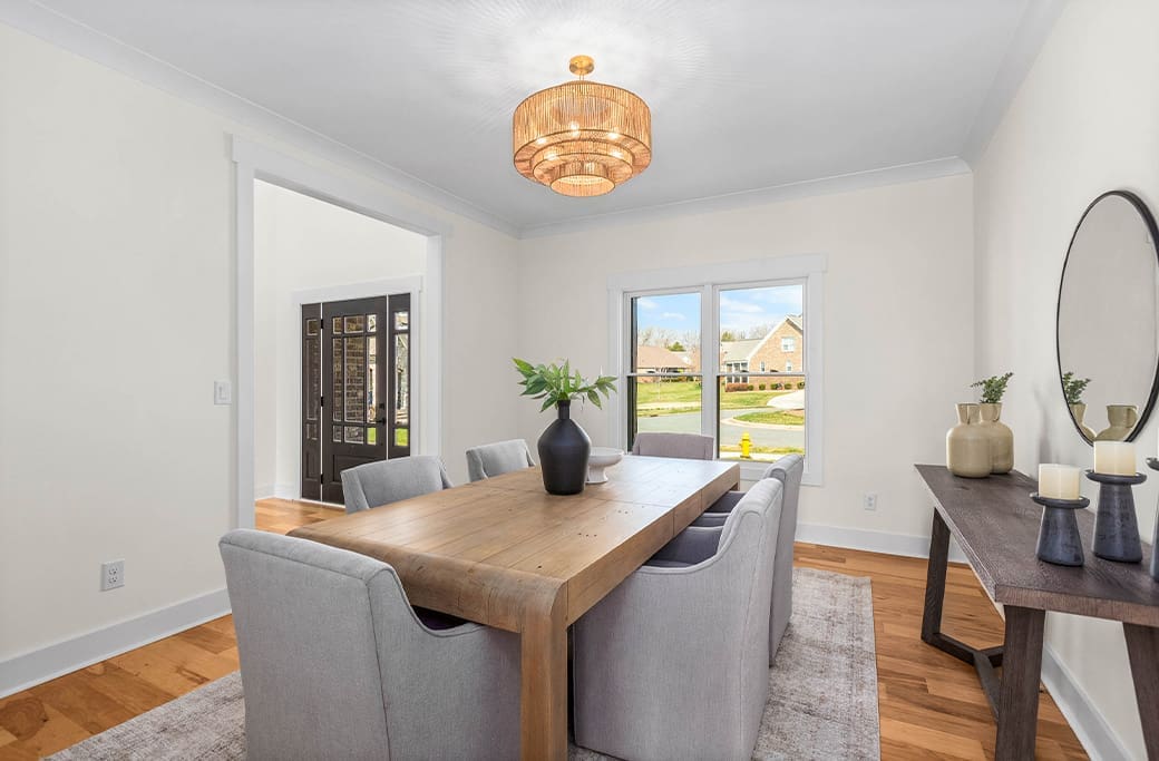 Buyer’s agent touring a home with clients in Winston-Salem